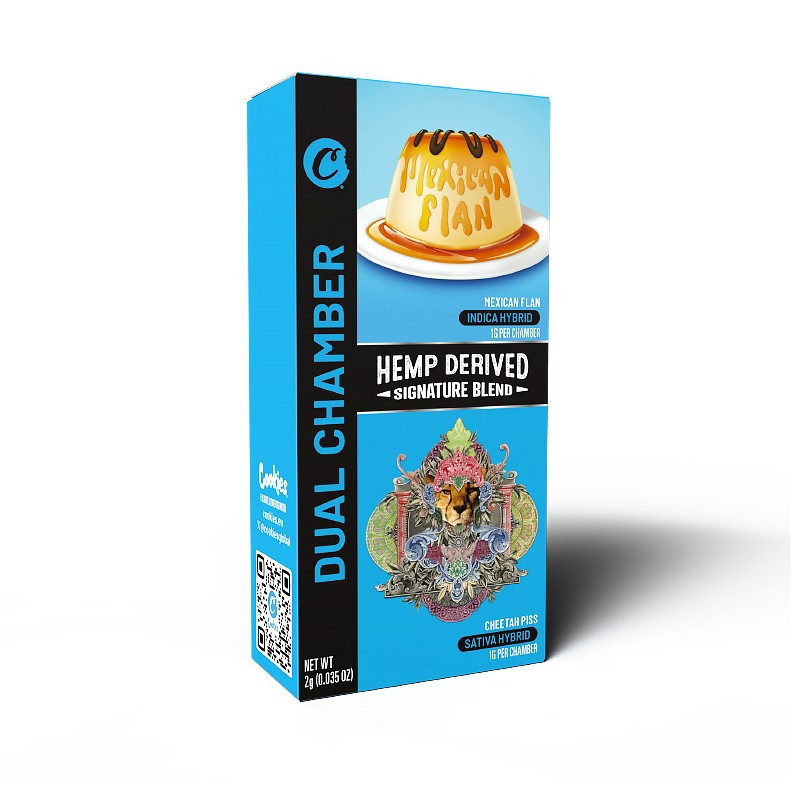 MEXICAN FLAN & CHEETAH PISS 99% 2ML VAPE PODWÓJNA KOMORA SIGNATURE BLEND COOKIES