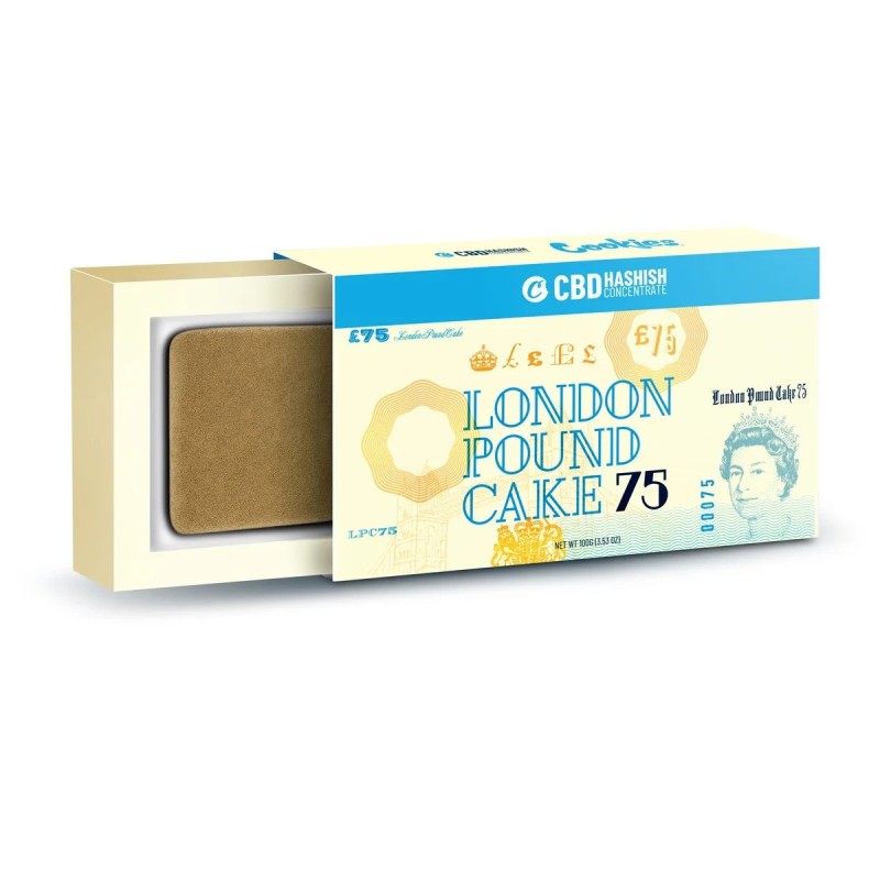 HASH LONDON POUND CAKE 75 CBD COOKIES® (100g)