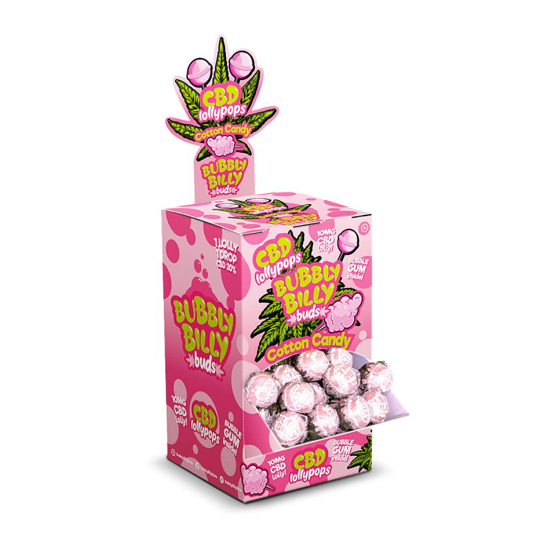 LIZAK O SMAKU WATY CUKROWEJ 10MG CBD BUBBLY BILLY