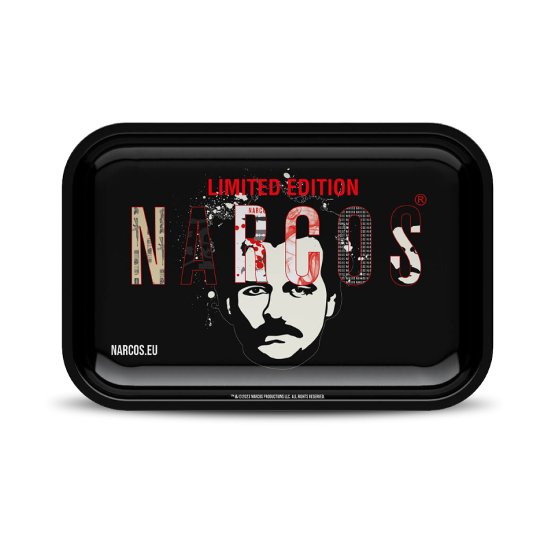 MEDIUM ROLLING TRAY NARCOS BLACK