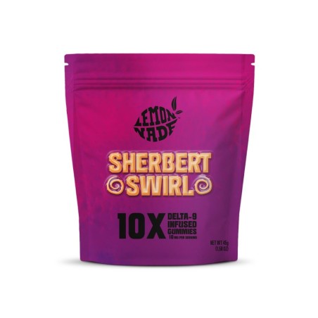 Gummies Sherbert Swirl 10MG THC Delta-9 Lemonade x Cookies