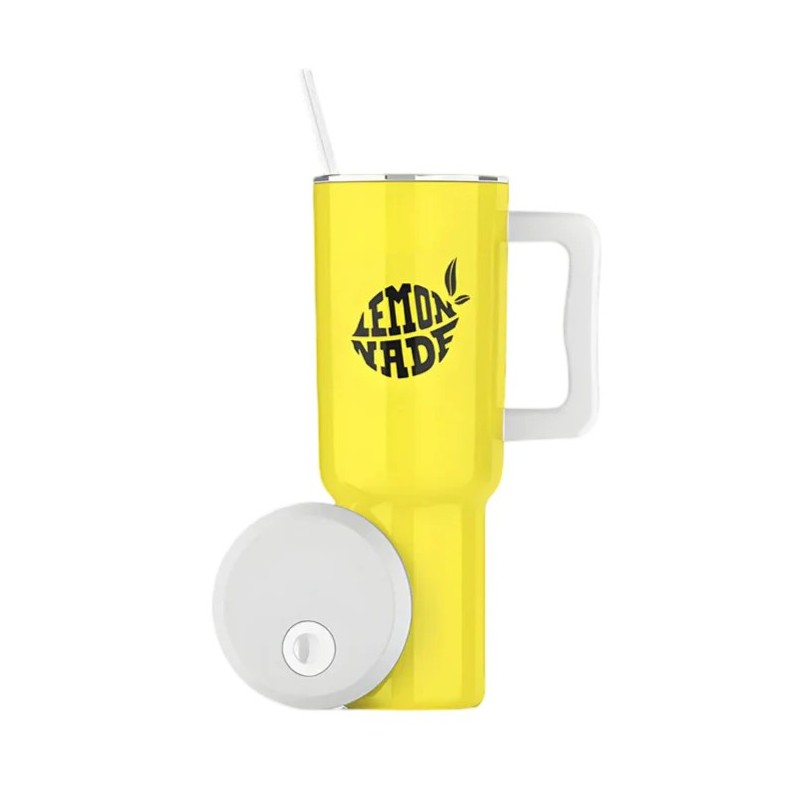 Thermos Lemonade by Cookies | Żółty Kubek Termiczny Premium