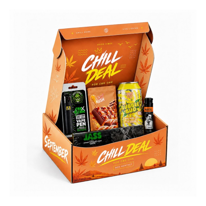 Comiesięczny box CBD – Chill Deal for CBD One | Sixty8