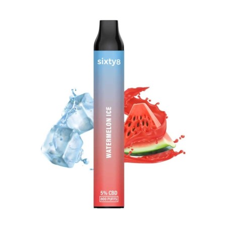 Puff CBD Watermelon Ice 5% – Mrożony Arbuz | Sixty8